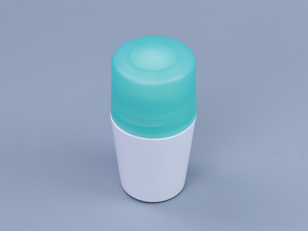 Green & White Plastic Roll-On Deodorant Bottle