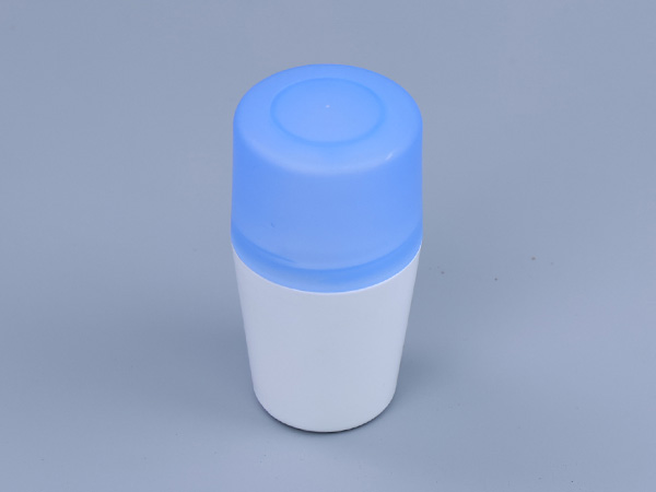 Blue & White Plastic Roll-On Bottle
