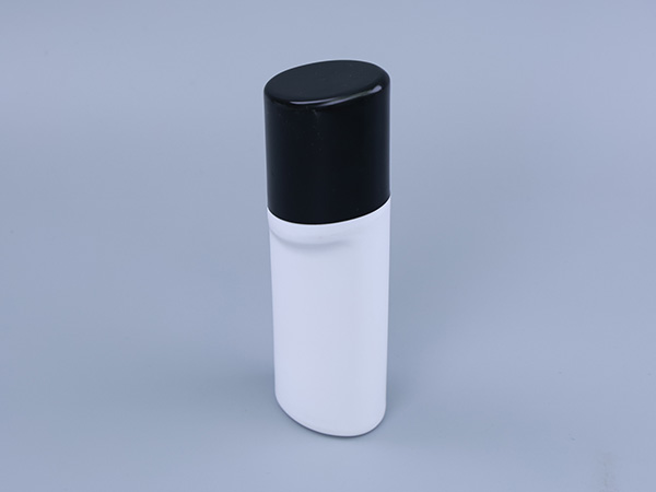 White Bottle with Black Cap Sponge Shoe Polish Bottle